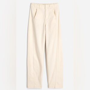 Madewell White tapered denim trousers